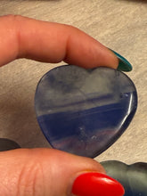 Load image into Gallery viewer, Blue Fluorite Palm Worry Stone
