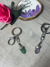 Load image into Gallery viewer, Mini Fluorite Point Keyring
