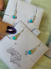 Load image into Gallery viewer, Birthstone Earrings in Sterling Silver &amp; Gold
