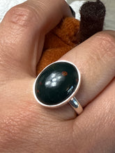 Load image into Gallery viewer, Bloodstone 925 Sterling Silver Ring - Size Q
