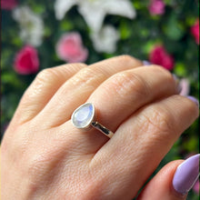 Load image into Gallery viewer, AA Facet Moonstone 925 Sterling Silver Ring - Size Q 1/2
