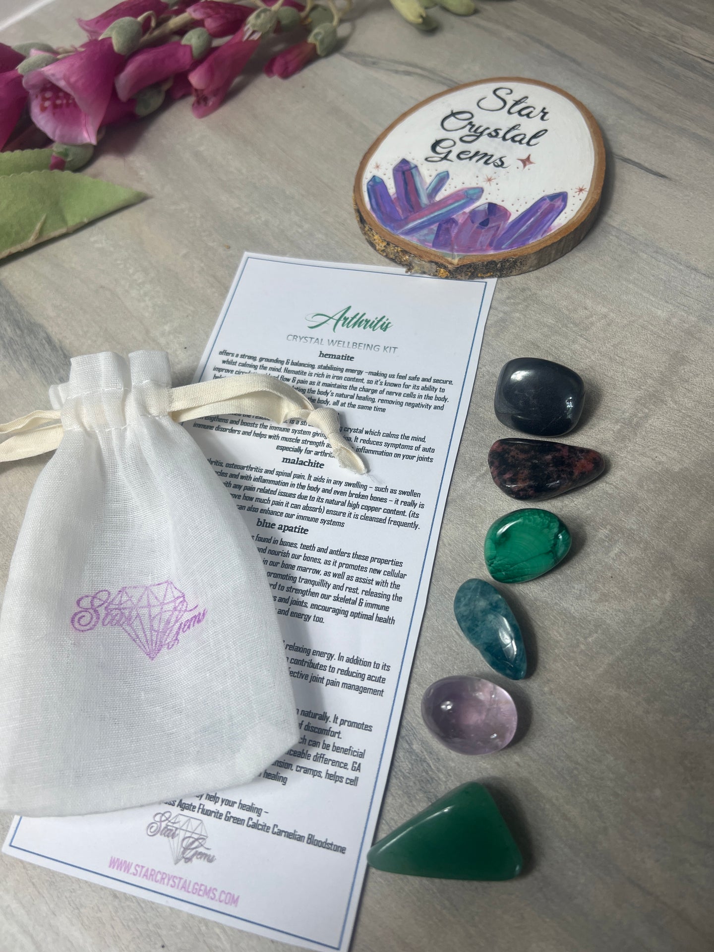 Starcrystalgems - Arthritis Tumblestone Kit