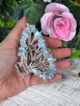 Load image into Gallery viewer, Butterfly Gemstone Chip Hair Clip
