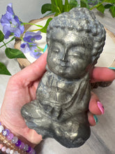 Load image into Gallery viewer, Large Pyrite Baby Buddha
