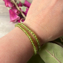 Load image into Gallery viewer, AA Peridot Bracelet - 4mm
