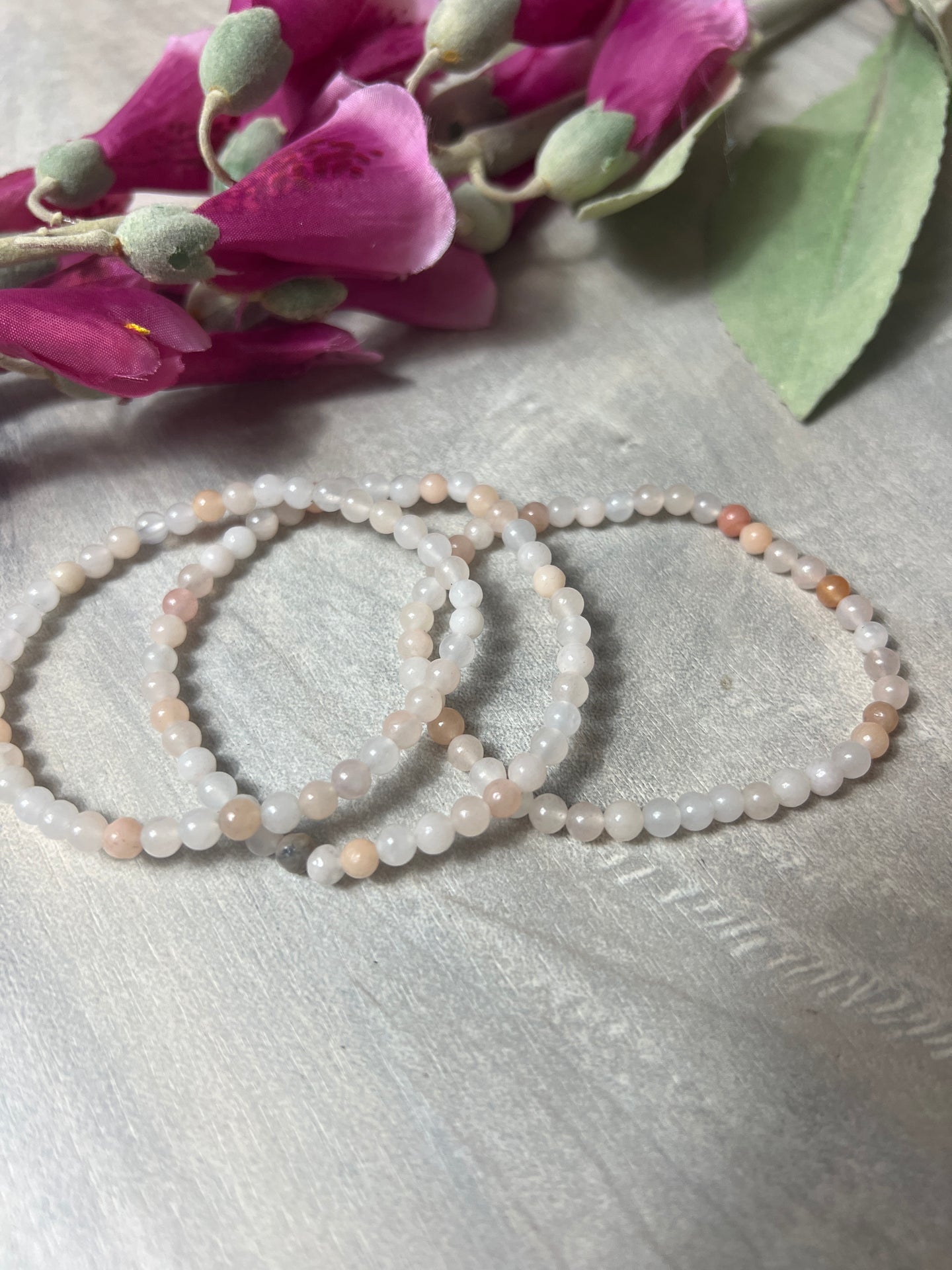 Peach Aventurine - 4mm Bead Bracelet