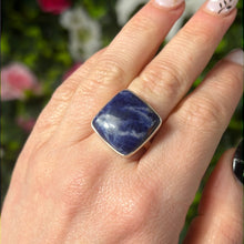 Load image into Gallery viewer, Sodalite 925 Silver Ring -  Size S
