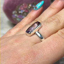 Load image into Gallery viewer, Amethyst Facet 925 Sterling Silver Ring - Size M - M 1/2
