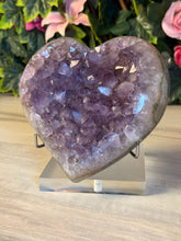 Load image into Gallery viewer, Large Amethyst Druzy Heart
