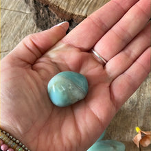 Load image into Gallery viewer, Amazonite large polished tumble tumblestone
