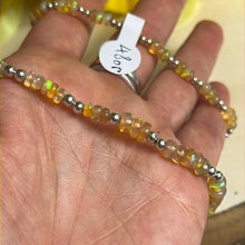 Load image into Gallery viewer, Ethiopian Opal Bead Bracelet - elastic
