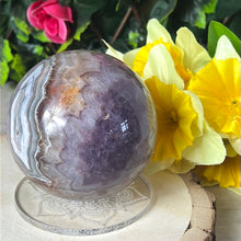 Load image into Gallery viewer, XL Amethyst Agate Sphere
