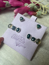 Load image into Gallery viewer, Moss Agate 925 Sterling Studs Earrings
