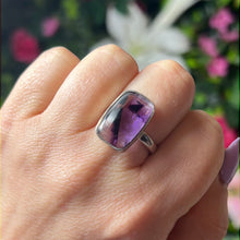 Load image into Gallery viewer, Amethyst 925 Sterling Silver Ring - Size O
