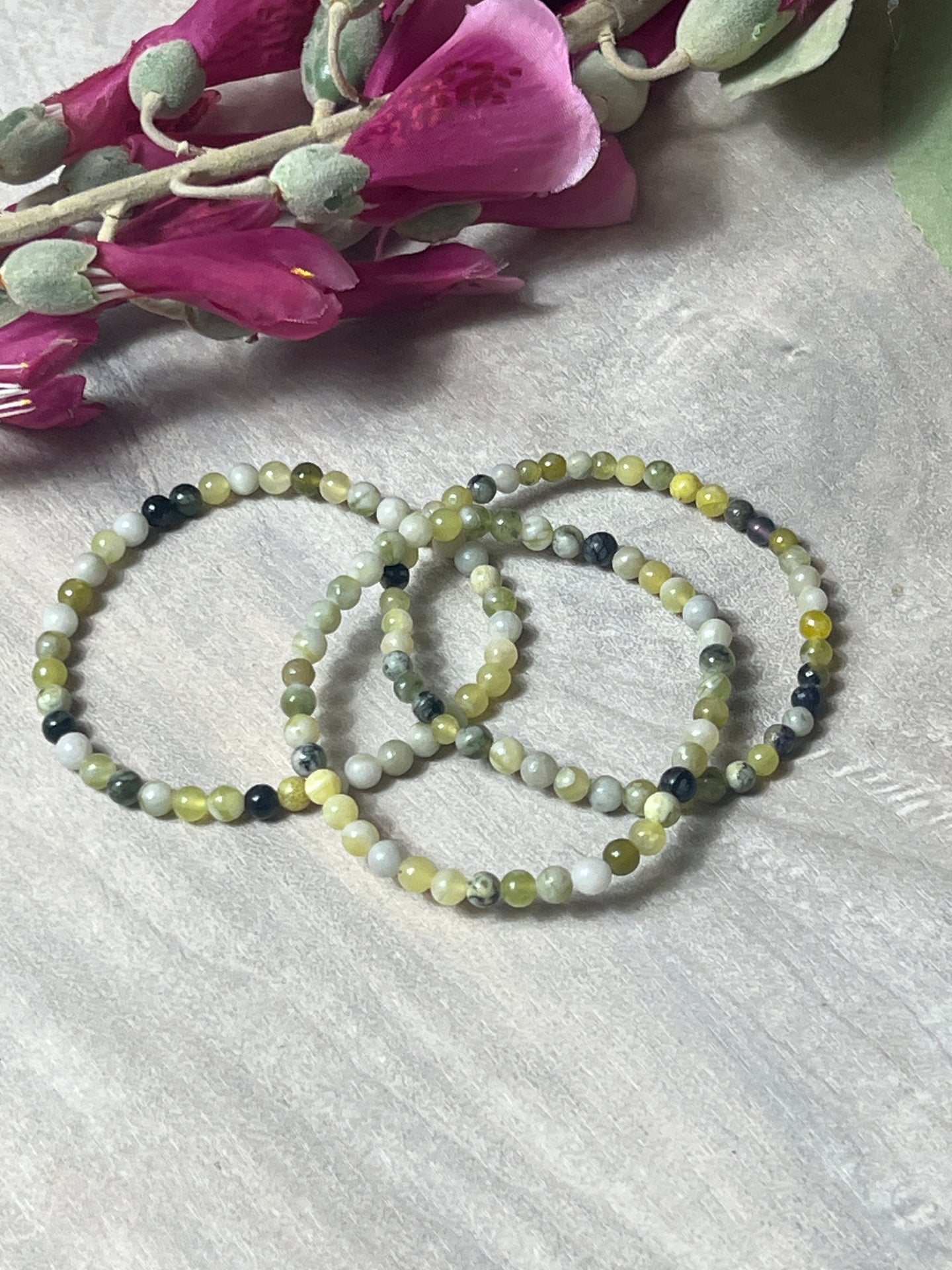 Serpentine - 4mm Bead Bracelet