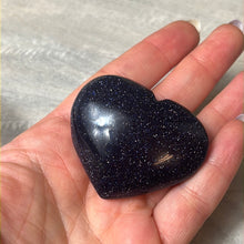 Load image into Gallery viewer, Blue goldstone heart
