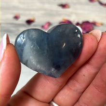 Load image into Gallery viewer, Snowflake Fluorite Heart
