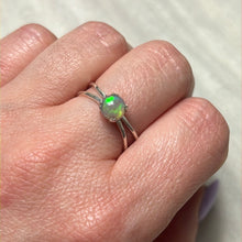 Load image into Gallery viewer, Ethiopian Opal 925 Sterling Silver Ring - Size P
