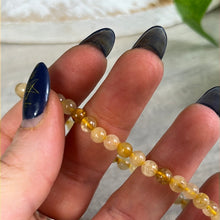 Load image into Gallery viewer, Golden Rutile - 4mm Bead Bracelet
