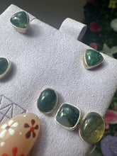 Load image into Gallery viewer, Moss Agate 925 Sterling Studs Earrings
