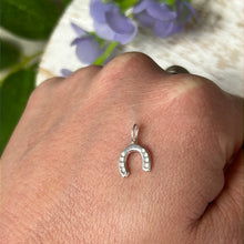 Load image into Gallery viewer, Good Luck Horseshoe 925 Sterling Silver Pendant Charm
