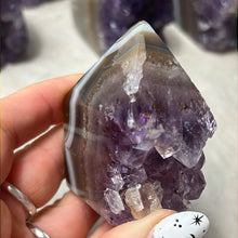 Load image into Gallery viewer, A Amethyst Agate Tower Points
