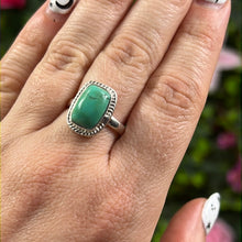 Load image into Gallery viewer, Cornish Turquoise 925 Sterling Silver Ring - Size N 1/2
