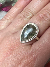 Load image into Gallery viewer, Moss Agate 925 Sterling Silver Ring - Size N 1/2
