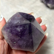 Load image into Gallery viewer, Amethyst Half &amp; Half Polished Raw Tower Points
