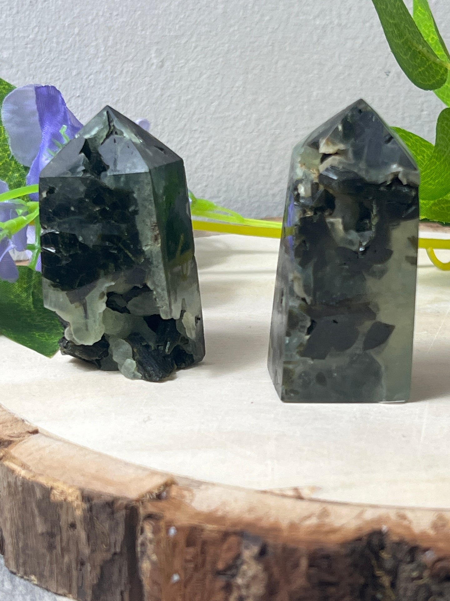 Druzy Prehnite Tower