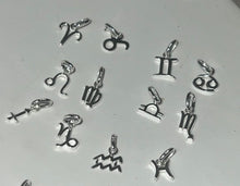 Load image into Gallery viewer, Zodiac Starsign 925 Sterling Silver Pendant Charm
