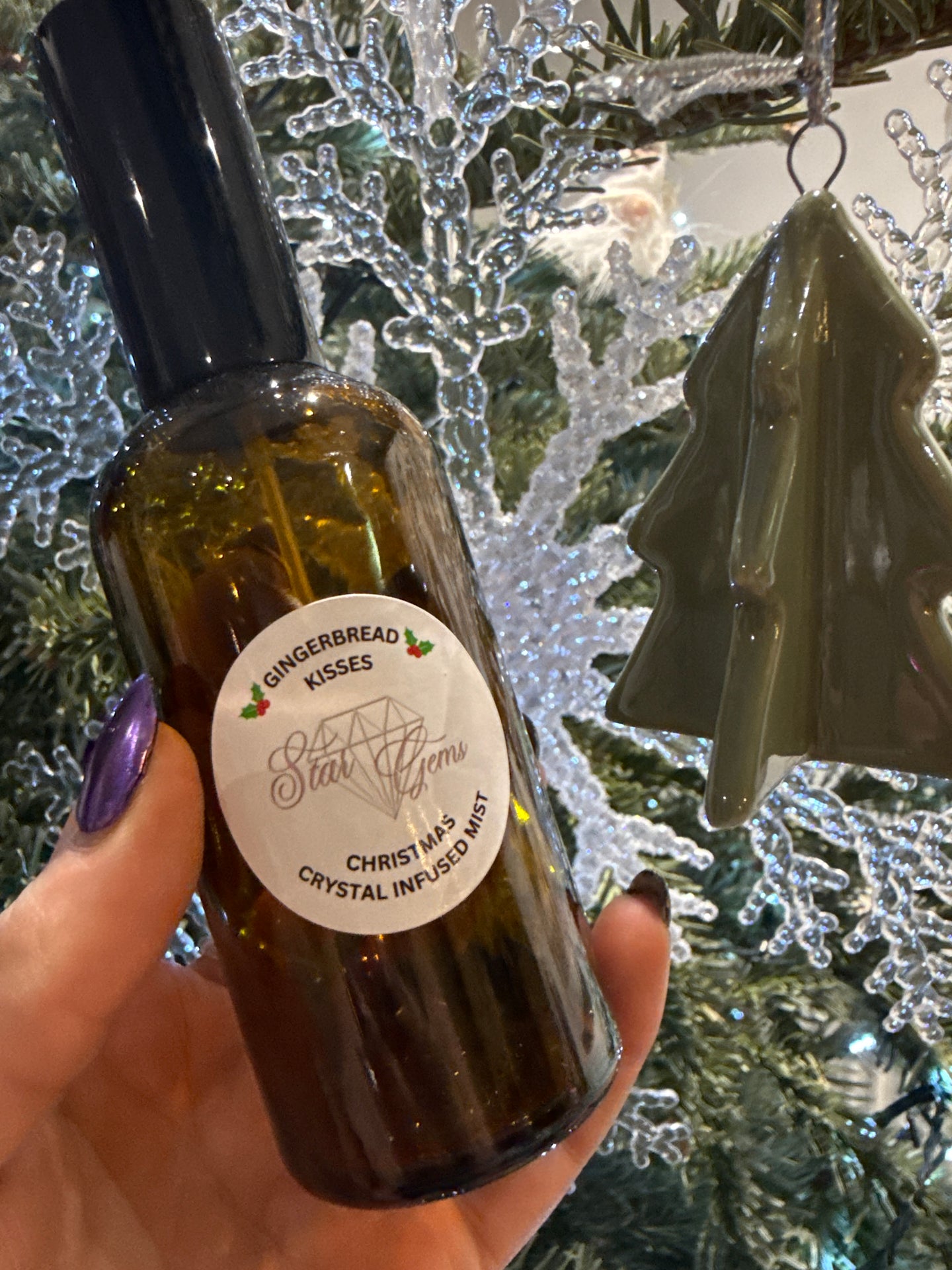 StarCrystalGems - Gingerbread Winter Crystal Infused Mist Spray