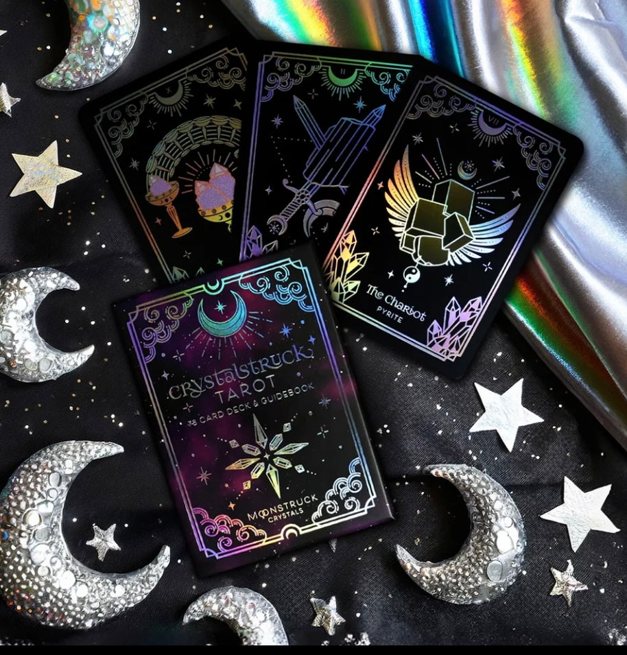 GOLD Crystalstruck Tarot Cards Card Deck - By Moonstruck Crystals