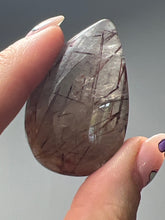 Load image into Gallery viewer, RARE Red Rutile in Quartz Teardrop
