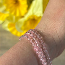 Load image into Gallery viewer, Pink Topaz Trio Wrap around Bead Bracelet / Necklace
