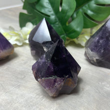 Load image into Gallery viewer, Amethyst Half &amp; Half Polished Raw Tower Points
