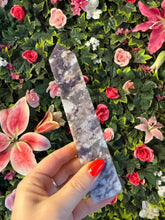 Load image into Gallery viewer, Rare Kunzite Lepidolite Smokey Unicorn Tower Point
