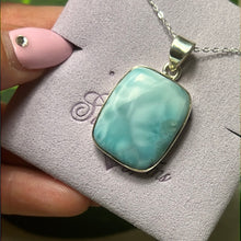 Load image into Gallery viewer, Larimar 925 Sterling Pendant
