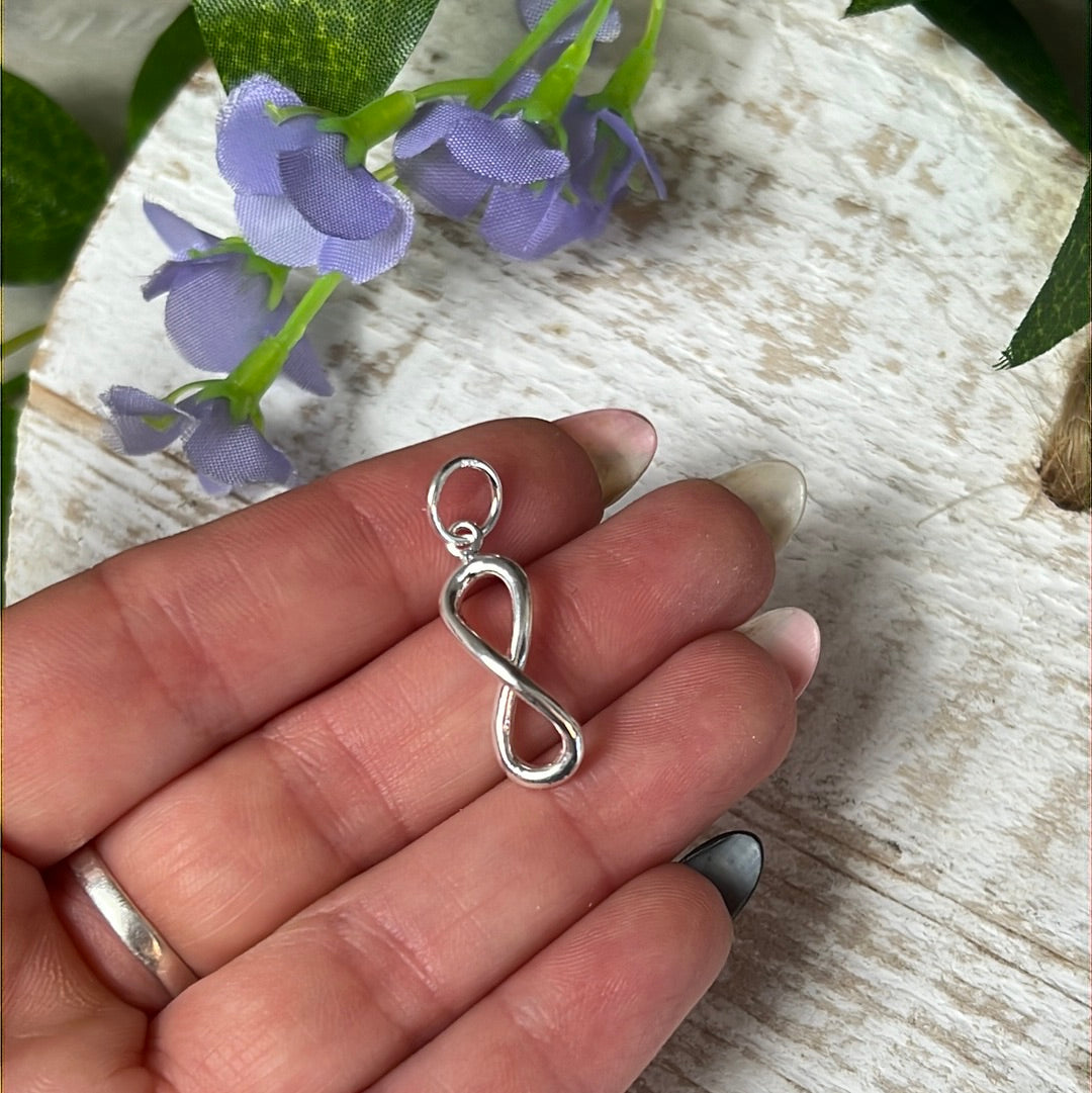 Infinity 925 Sterling Silver Pendant Charm