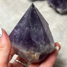 Load image into Gallery viewer, Amethyst Half &amp; Half Polished Raw Tower Points
