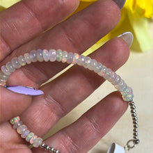 Load image into Gallery viewer, Ethiopian Opal Sterling Silver bead Bracelet
