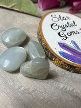 Load image into Gallery viewer, Sage green silky moonstone Palm
