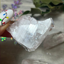 Load image into Gallery viewer, Pink lithium quartz specimen
