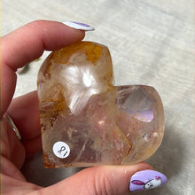 Load image into Gallery viewer, Fire Quartz Hematoid &amp; Golden Healer Heart
