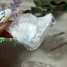 Load image into Gallery viewer, Pink lithium quartz specimen
