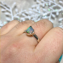 Load image into Gallery viewer, Ethiopian Opal Raw 925 Sterling Silver Ring - Size P 1/2
