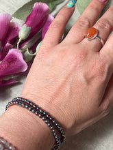 Load image into Gallery viewer, Aura Hematite - 4mm Bead Bracelet
