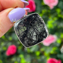 Load image into Gallery viewer, Black tourmaline in quartz - Sterling 925 Silver Pendant

