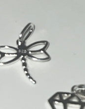 Load image into Gallery viewer, Dragonfly 925 Sterling Silver Pendant Charm
