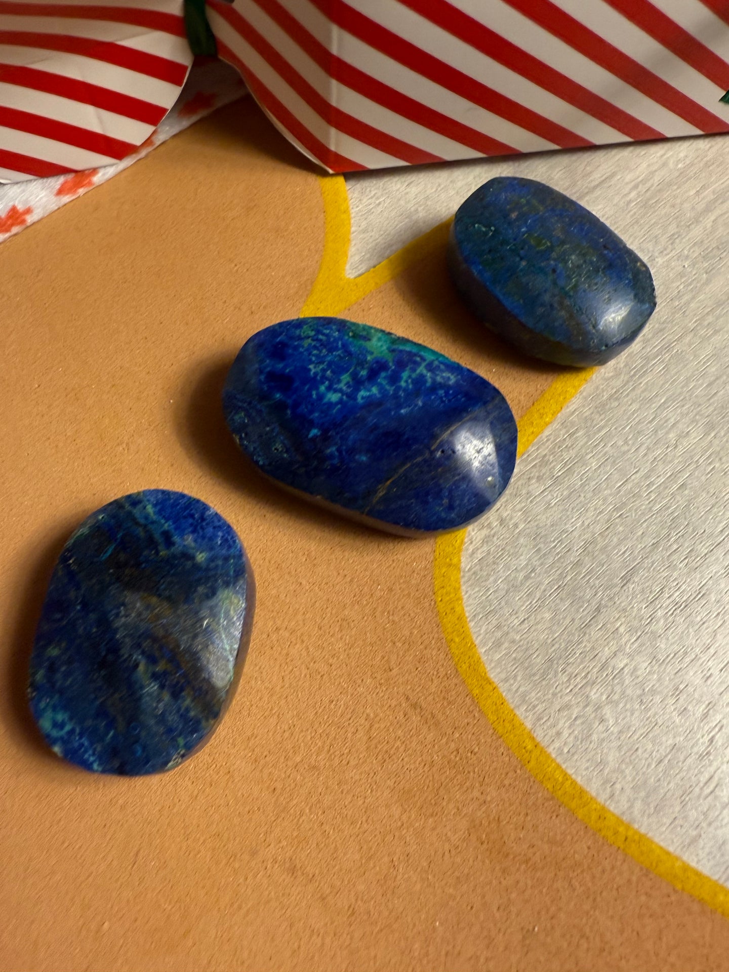 Azurite Palm Stone